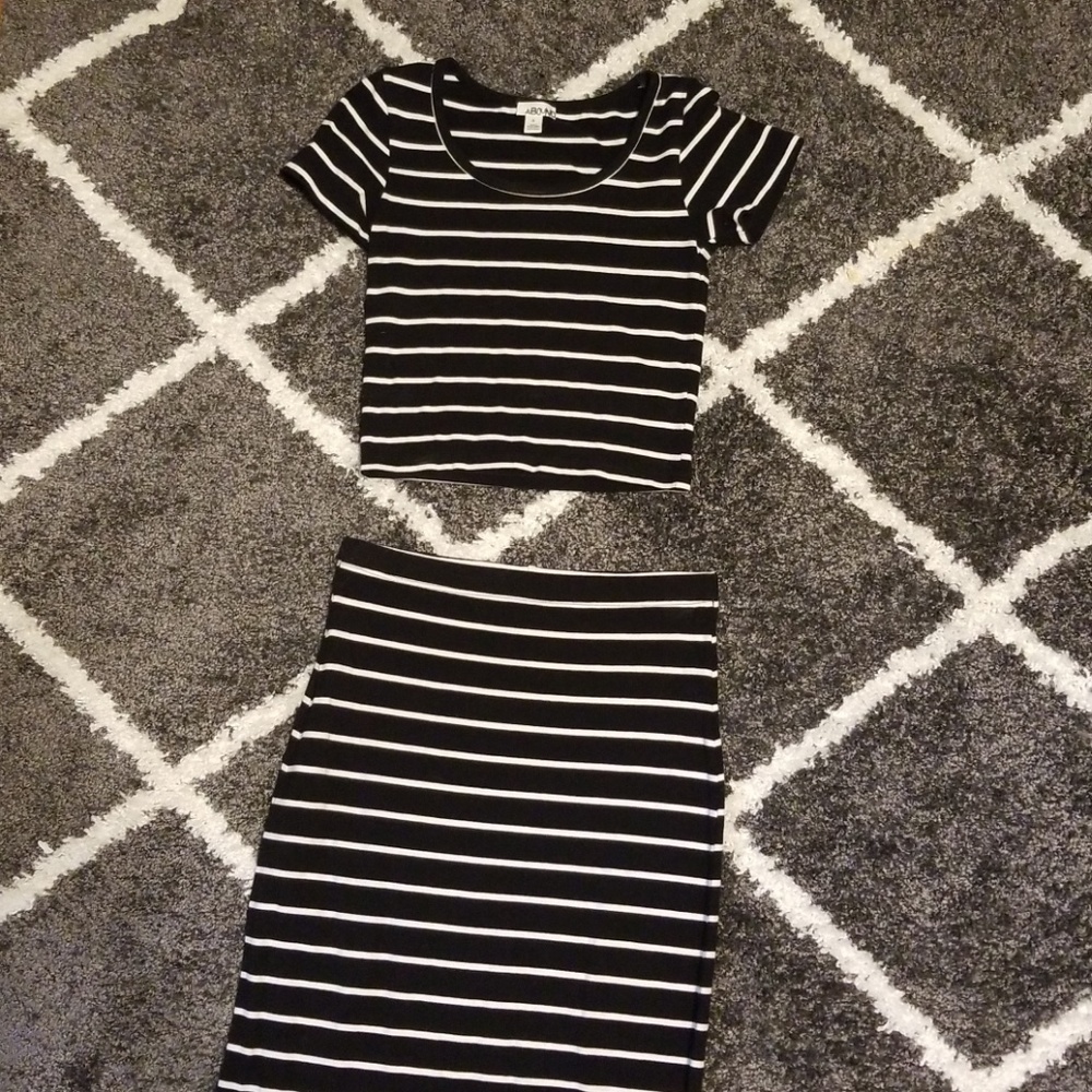 Top and skirt